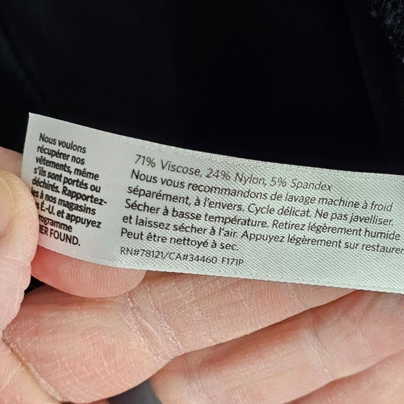 Eileen Fisher Pants Womens Medium Black Ankle Zip Pull On Stretch Casual - Picture 7 of 9